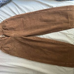 baggy brown courdroy pants